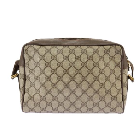 GUCCI GG Supreme Web Sherry Line Shoulder Bag Pvc Beige 56 02 088 - Picture 2 of 16